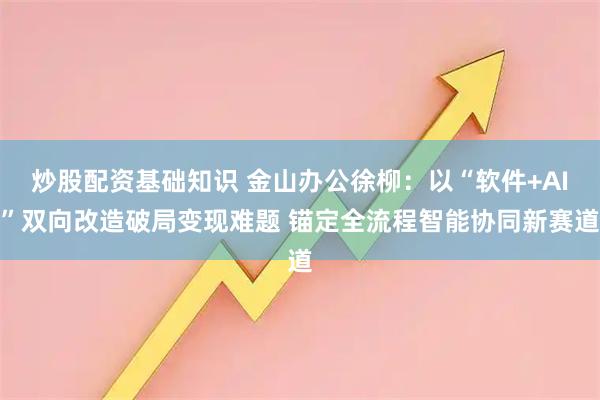 炒股配资基础知识 金山办公徐柳：以“软件+AI”双向改造破局变现难题 锚定全流程智能协同新赛道