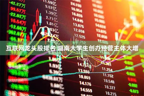 互联网龙头股排名 湖南大学生创办经营主体大增
